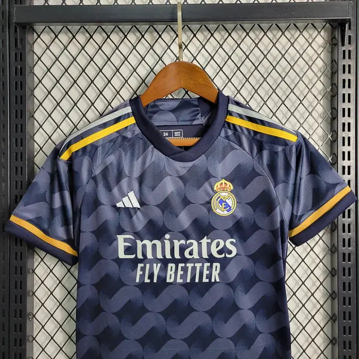 MAILLOT ENFANT REAL MADRID EXTÉRIEUR 2023/2024 Onze Maillots