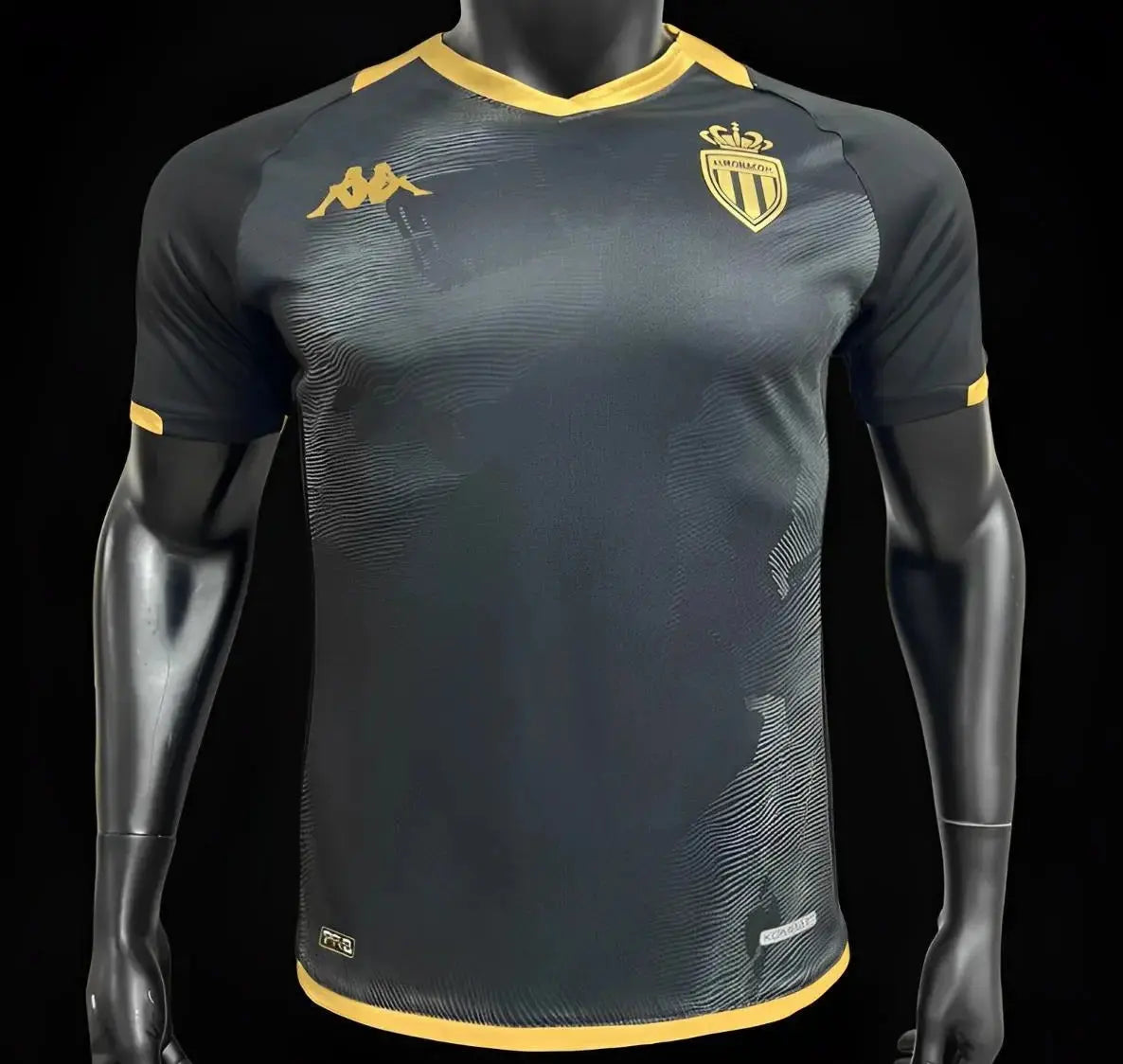 Maillot AS Monaco "Third" Black Version Player 2023/2024 YamaFoot