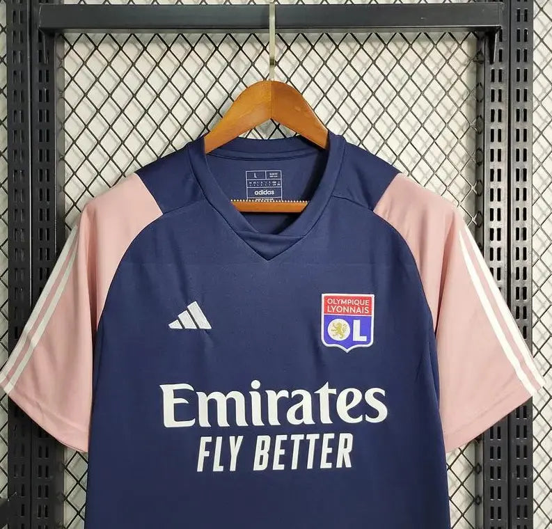 Maillot Olympique Lyonnais "Navy" Avant-Match 2023/2024 YamaFoot