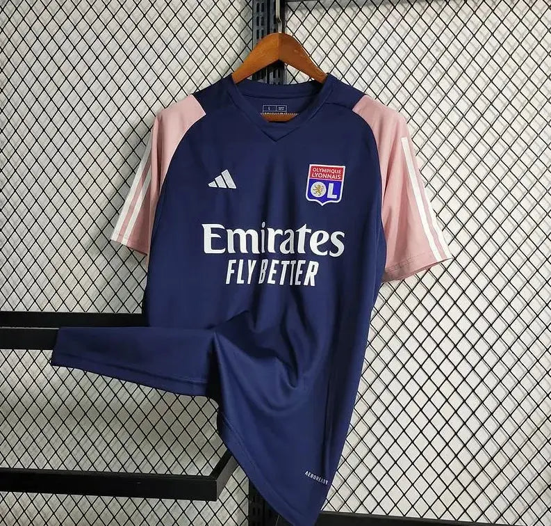 Maillot Olympique Lyonnais "Navy" Avant-Match 2023/2024 YamaFoot