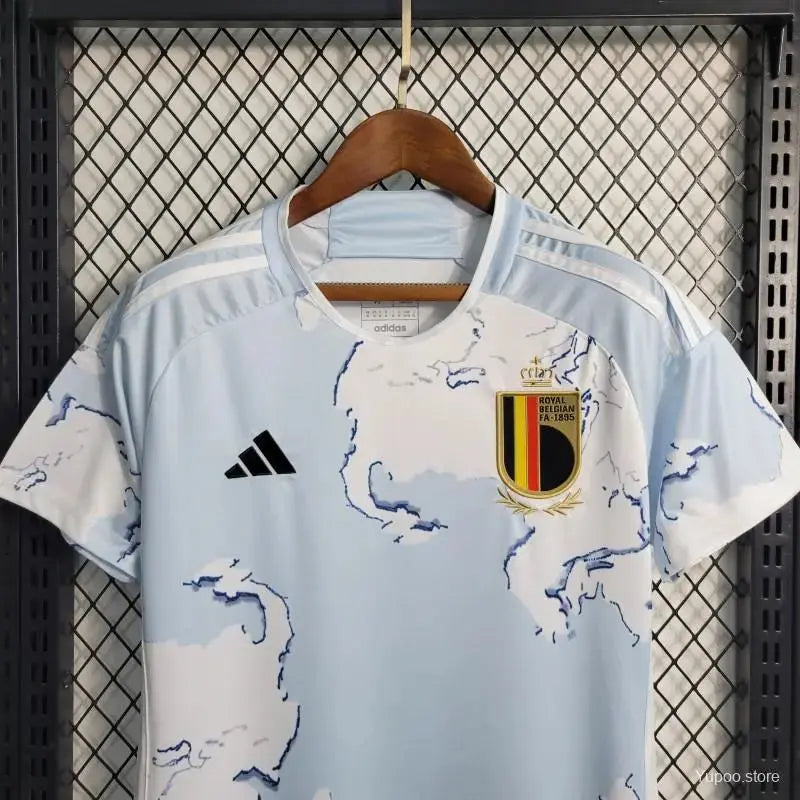 Maillot Femme Belgique Extérieur "Bleu Clair" 2023/2024 YamaFoot