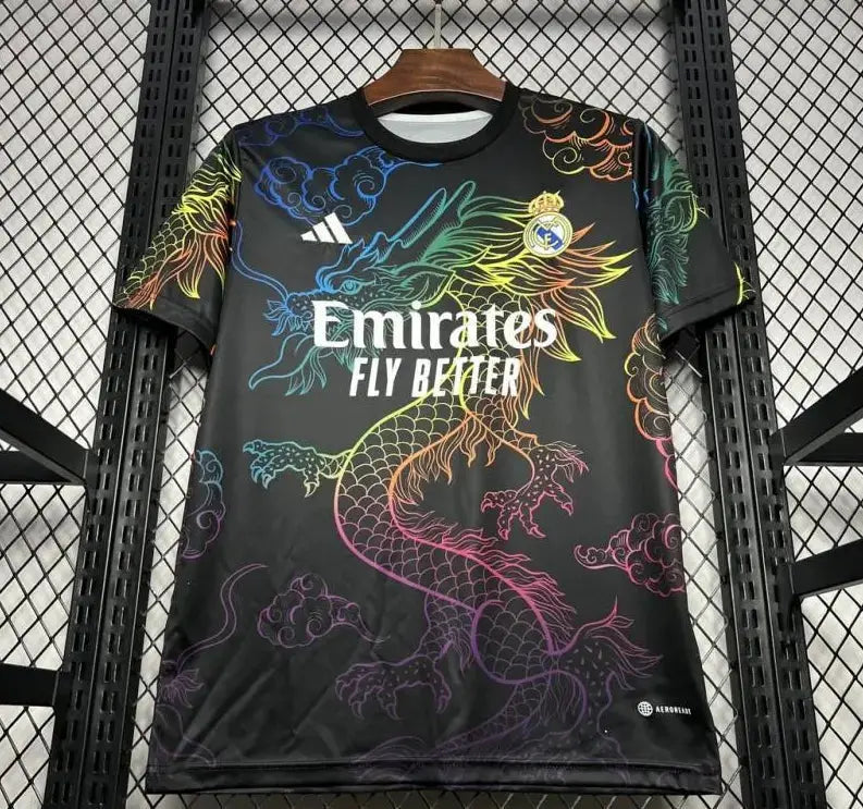 Maillot Real Madrid Black Multi-Color "Dragon" Concept 2024/2025 JanaFoot