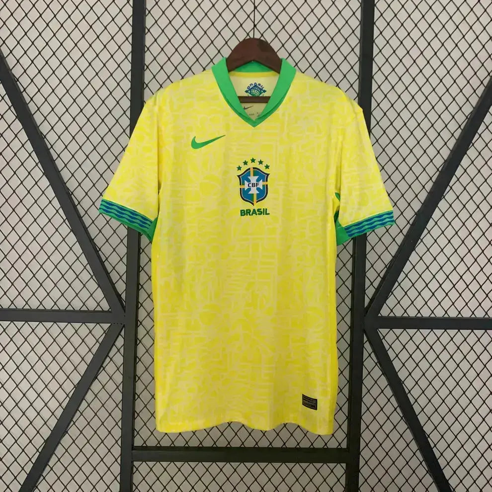 Maillot Brésil/Brazil domicile "Jaune" 2024/2025 Yama