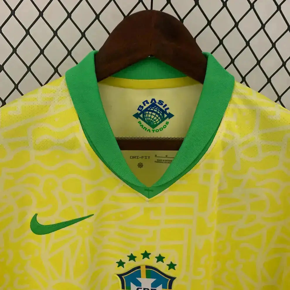 Maillot Brésil/Brazil domicile "Jaune" 2024/2025 Yama