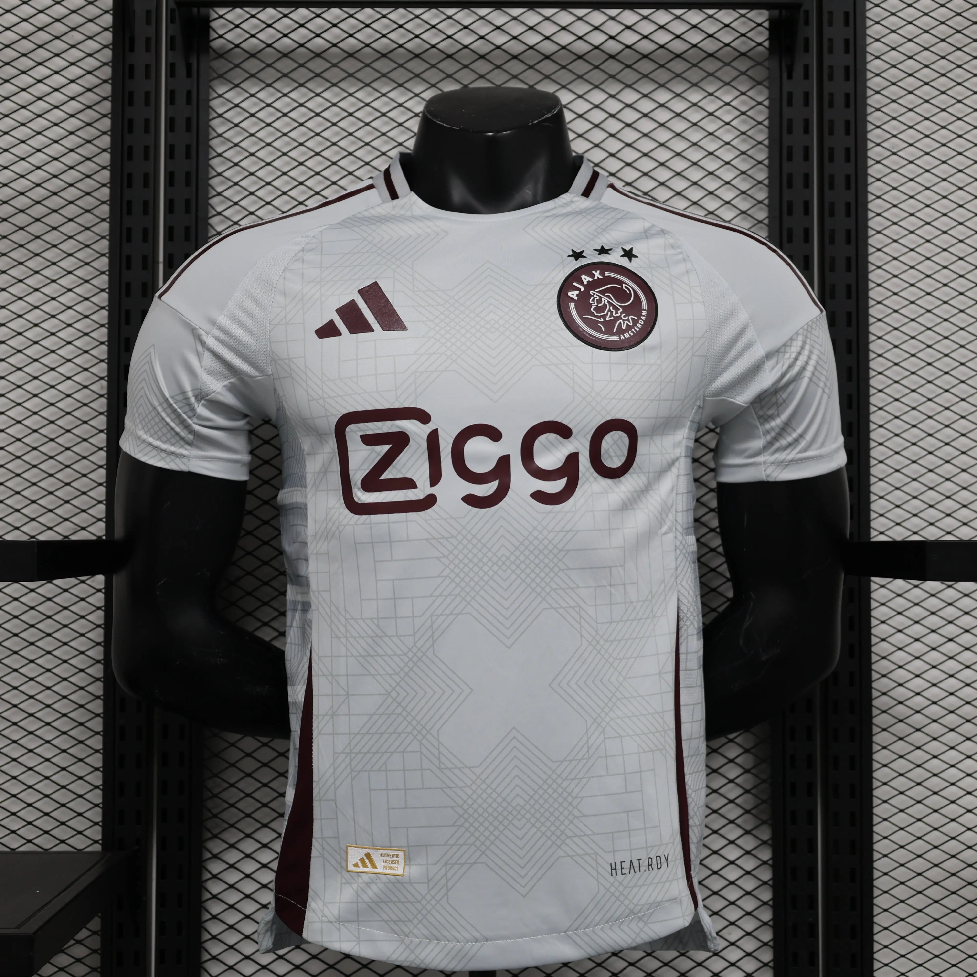 MAILLOT AJAX THIRD "Gris" 2024/2025 Version Player Onze Maillots