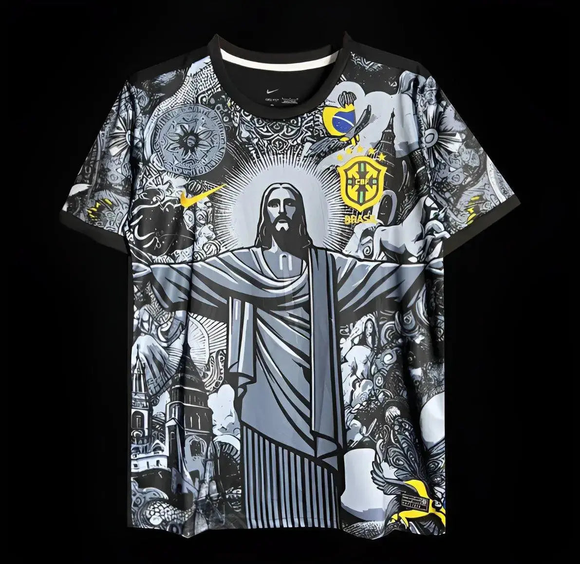 Maillot Brésil/Brazil Concept Gris « Christ rédempteur » 2024 YamaFoot