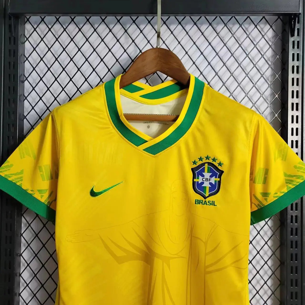 Maillot Femme du Brésil/Brazil Concept Jaune « Christ rédempteur » YamaFoot