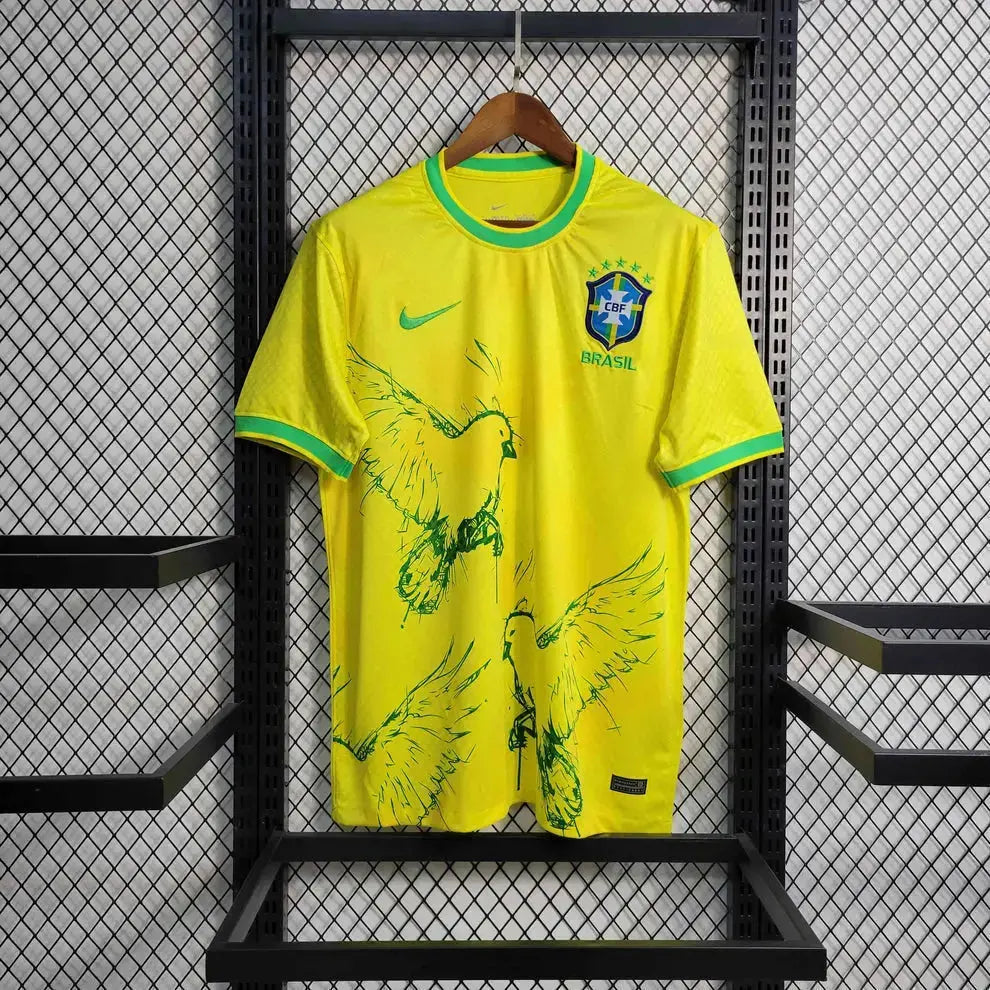 Maillot Brésil/ Brazil Concept « oiseaux jaune » 2024 YamaFoot