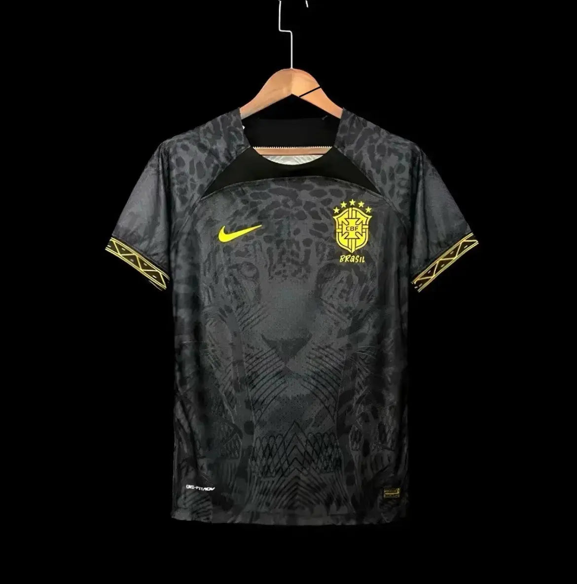 Maillot du Brésil/Brazil Concept noir « Lion » 2025 Yama