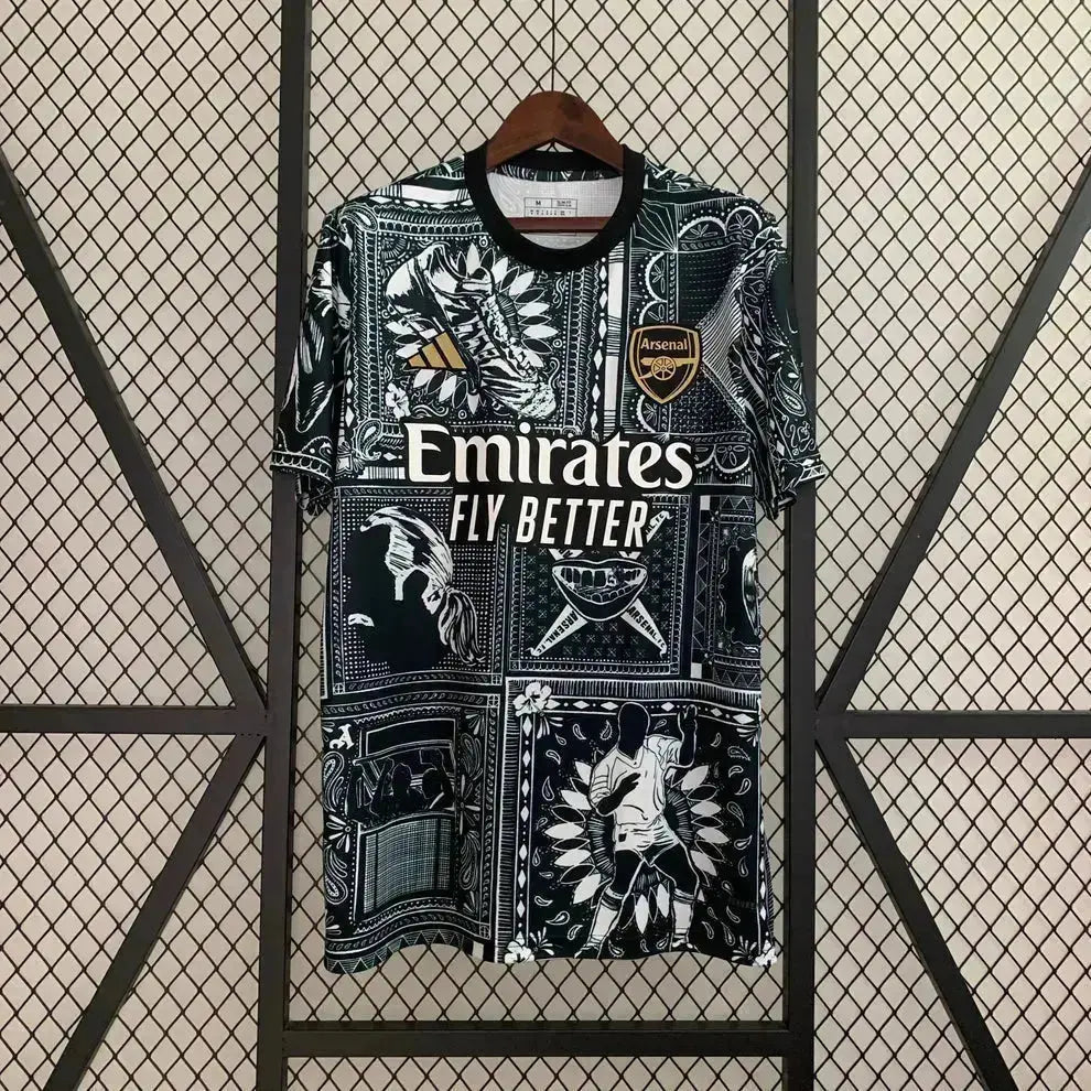 Maillot Arsenal Concept "TOTALEMENT NOIR" 2025 Yama