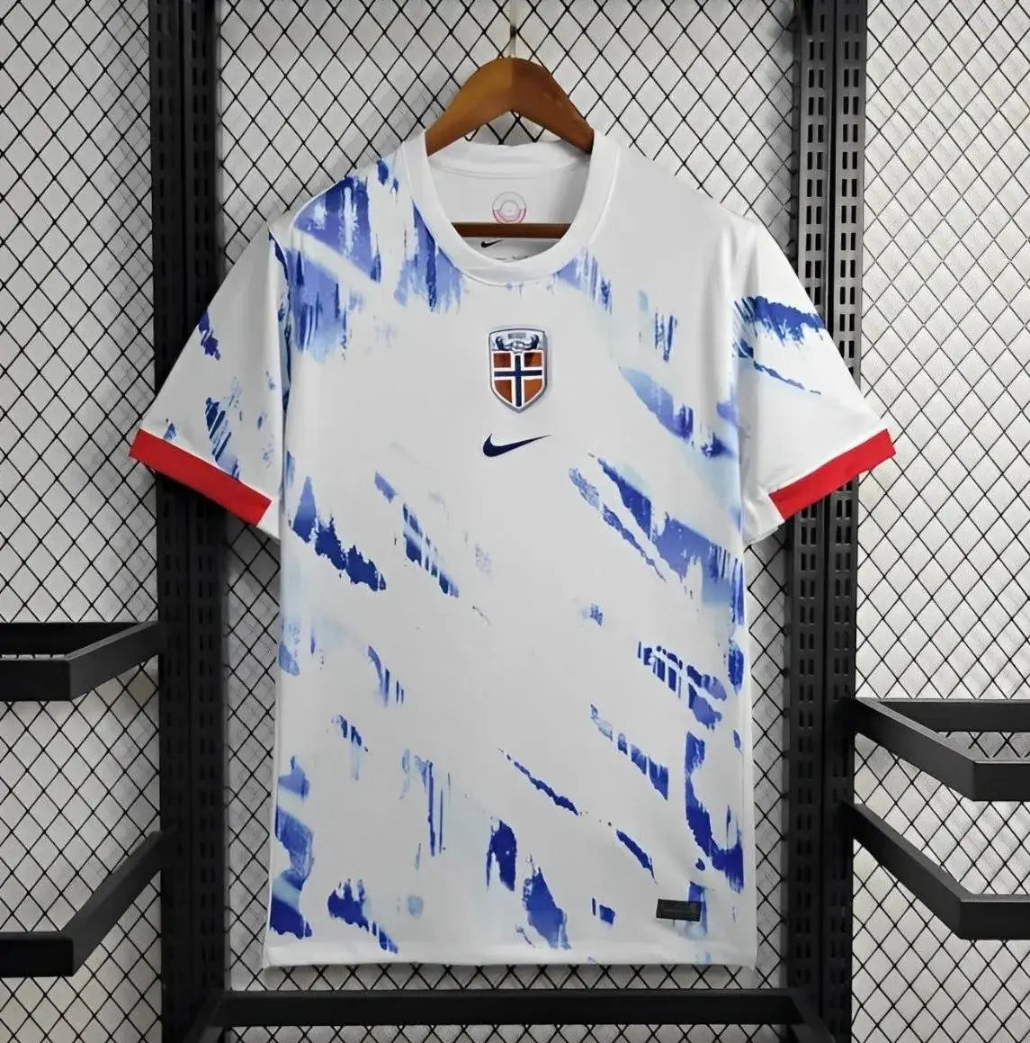 Maillot Norvège Extérieur "Blanc, Bleu" 2024 YamaFoot