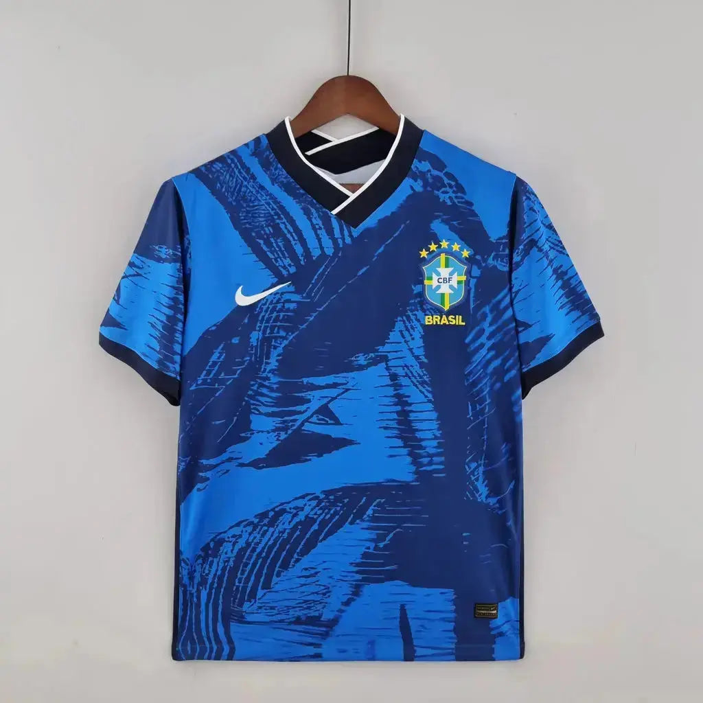 Maillot du Brésil concept bleu 2024 Yama