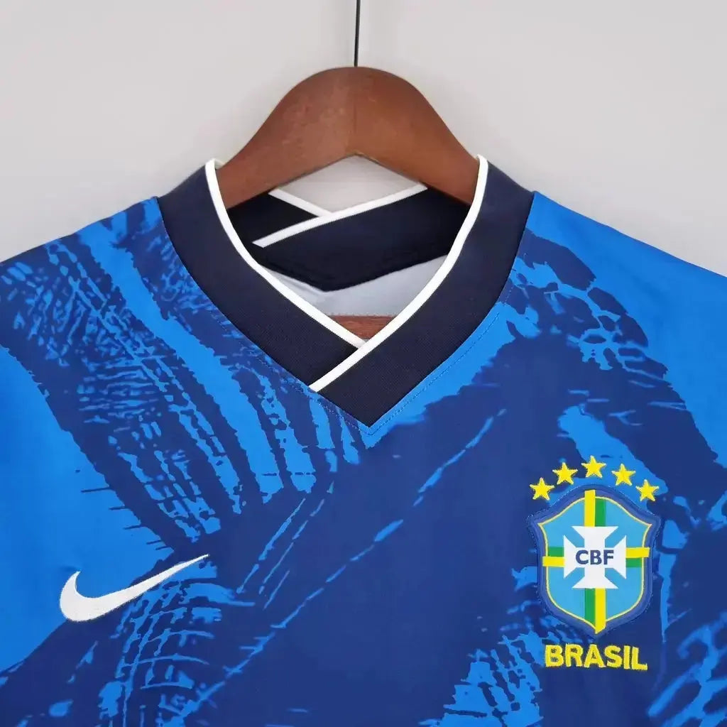 Maillot du Brésil concept bleu 2024 Yama