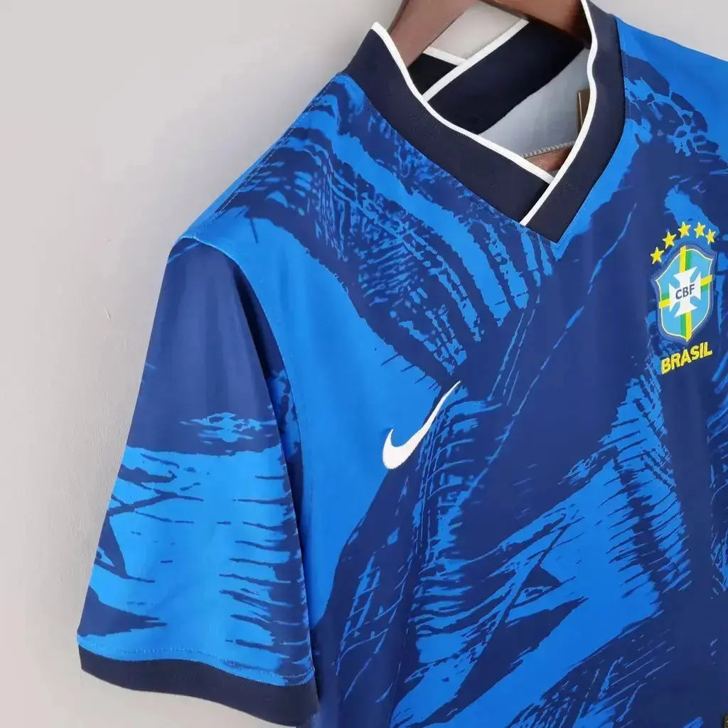 Maillot du Brésil concept bleu 2024 Yama