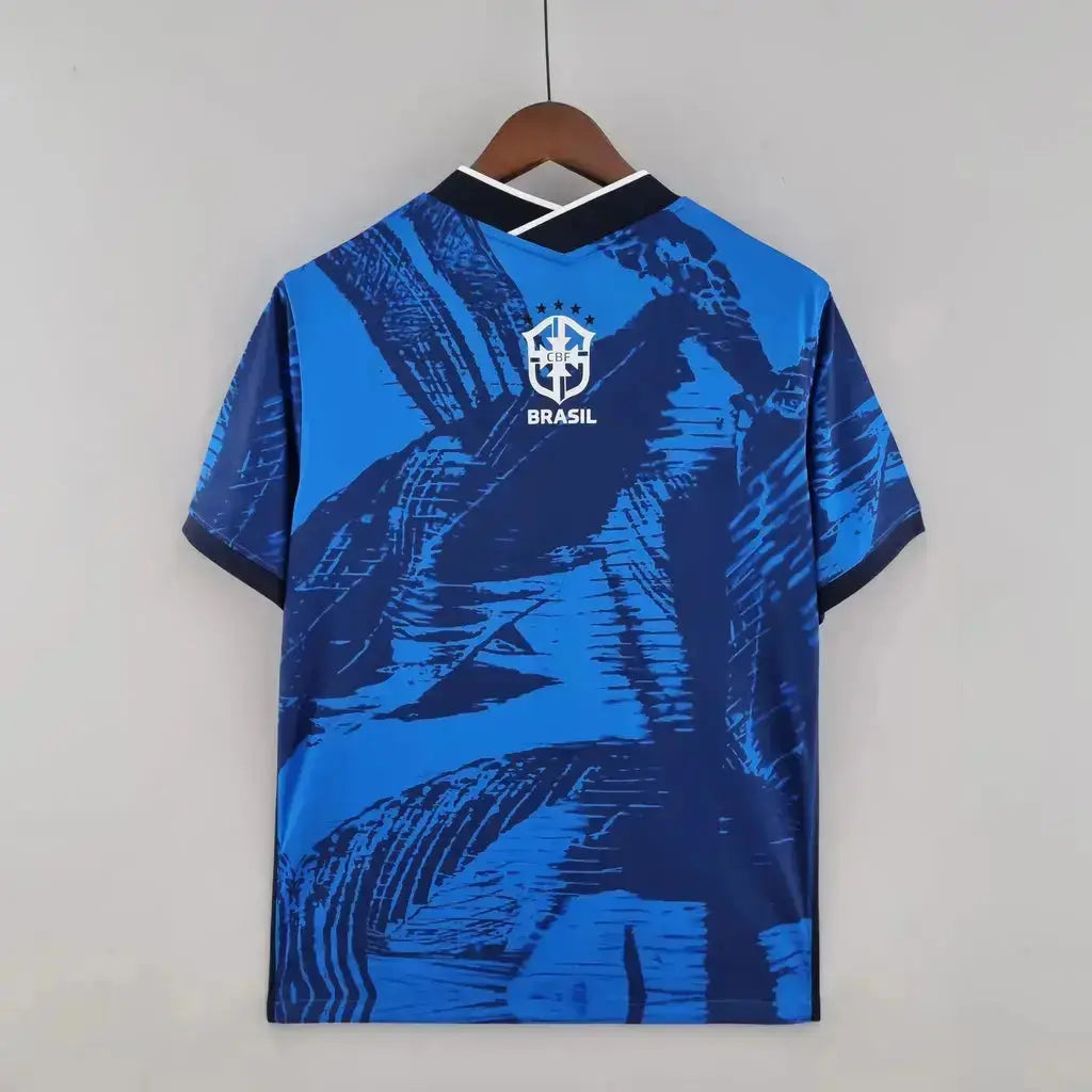 Maillot du Brésil concept bleu 2024 Yama