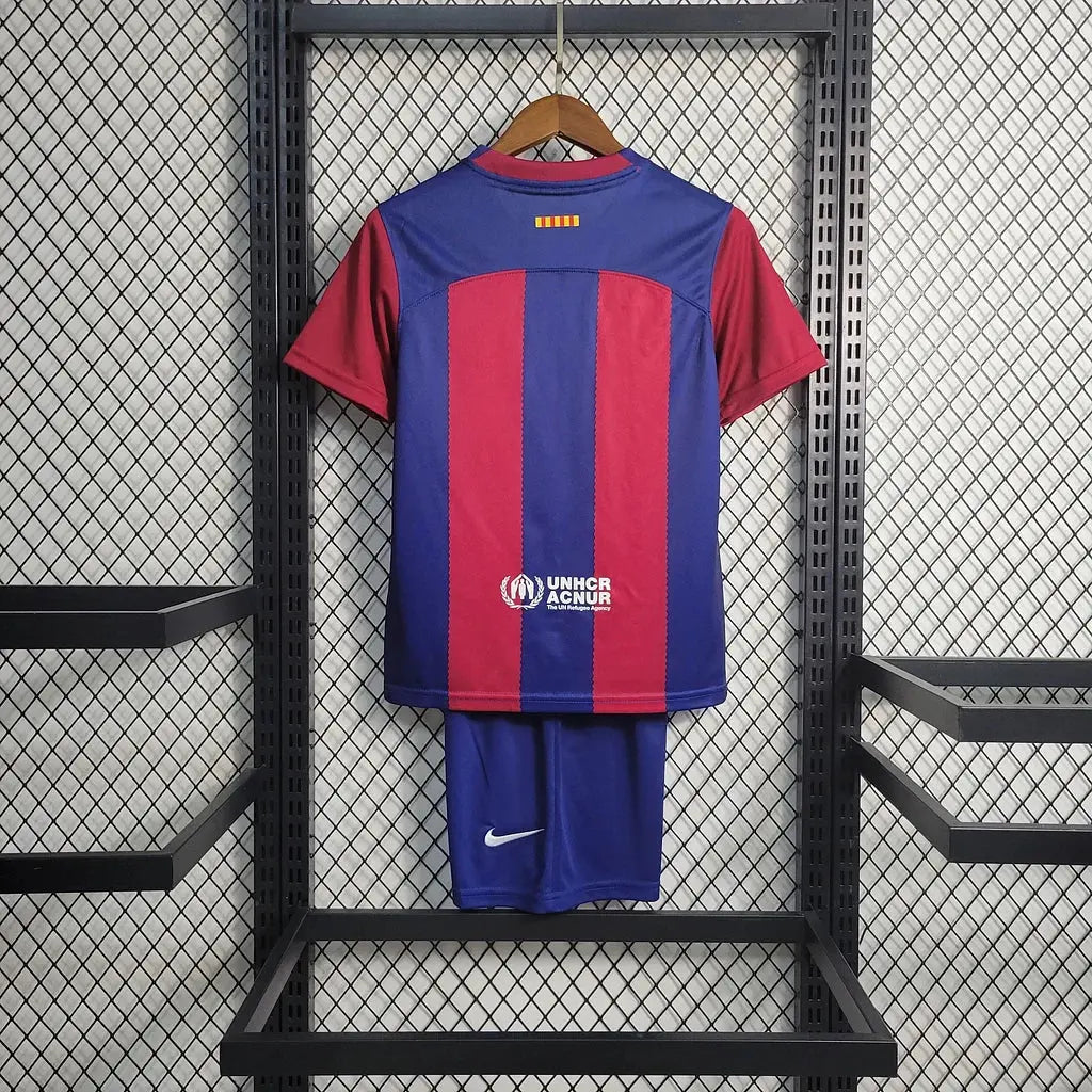 MAILLOT ENFANT FC BARCELONE DOMICILE 2023/2024 Onze Maillots